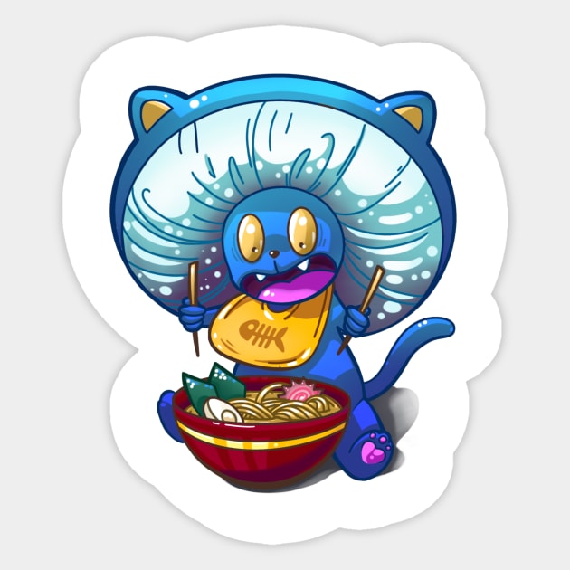 Cat mushroom Sticker by Kseniya